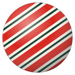 Candy cane ball